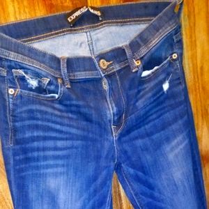 Express jeans distressed
